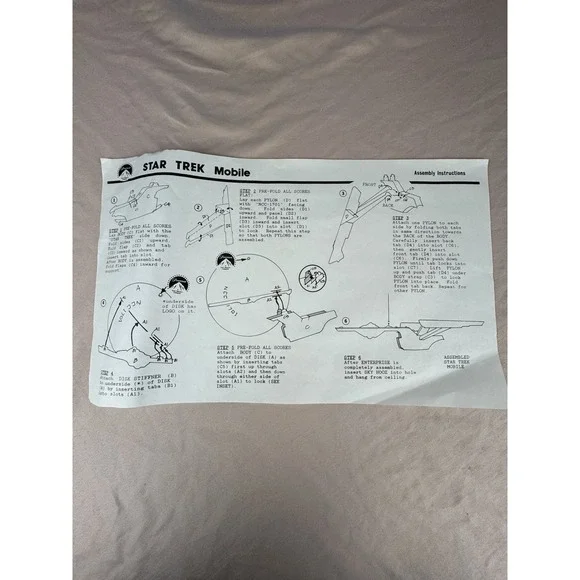 Star Trek "The Video Collection" U.S.S. Enterprise NCC-1701 Display Mobile 1988 - Picture 14 of 16